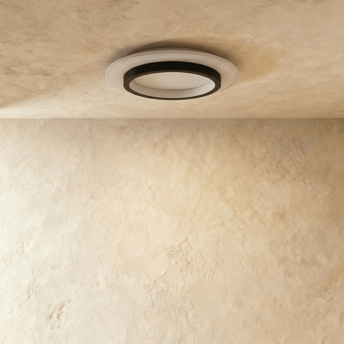 Doveva ceiling light from Residence Supply with a modern, sleek design and white finish, ideal for ceiling installation in living spaces.