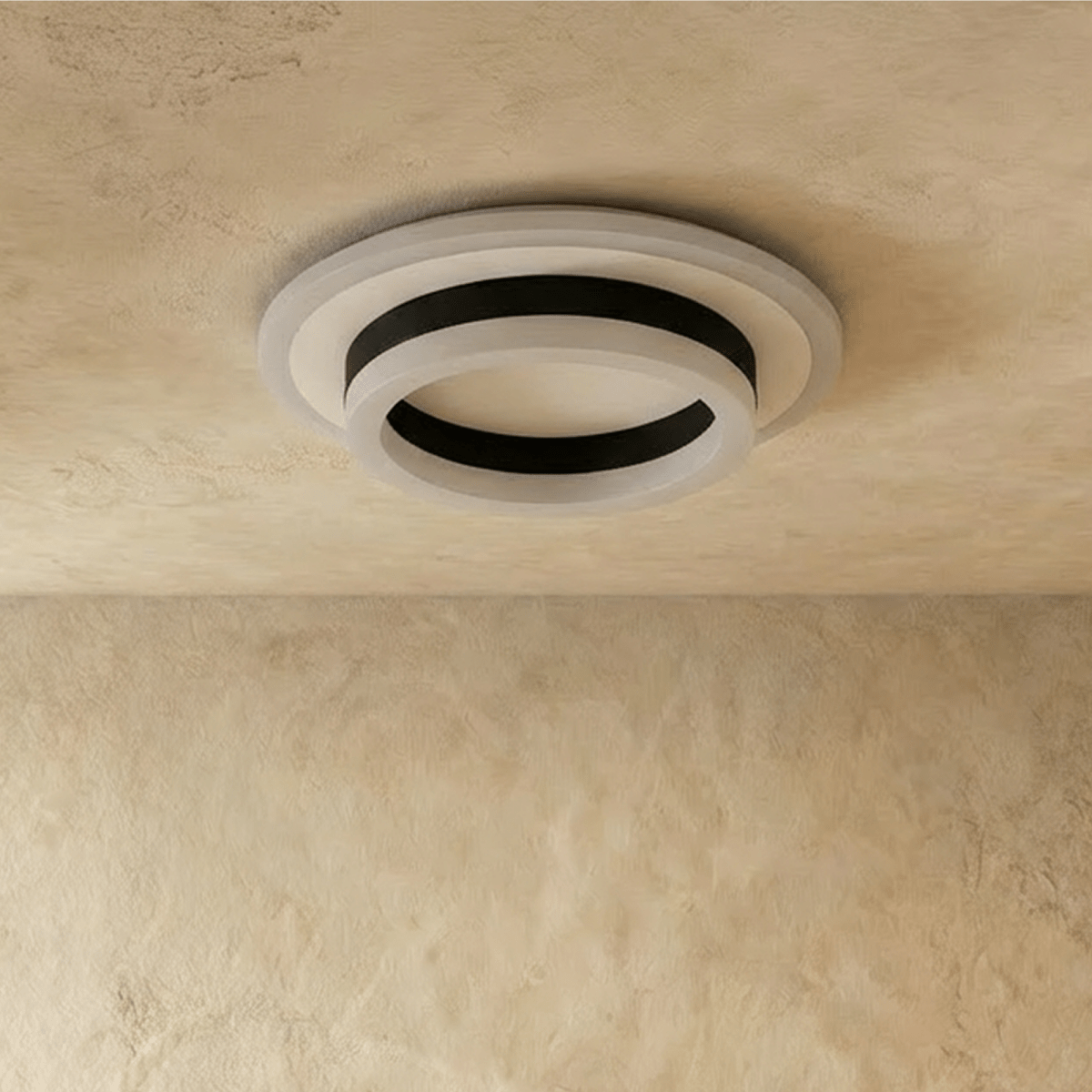 Doveva ceiling light by Residence Supply, modern fixture with sleek design and white finish, mounted on ceiling in a contemporary room