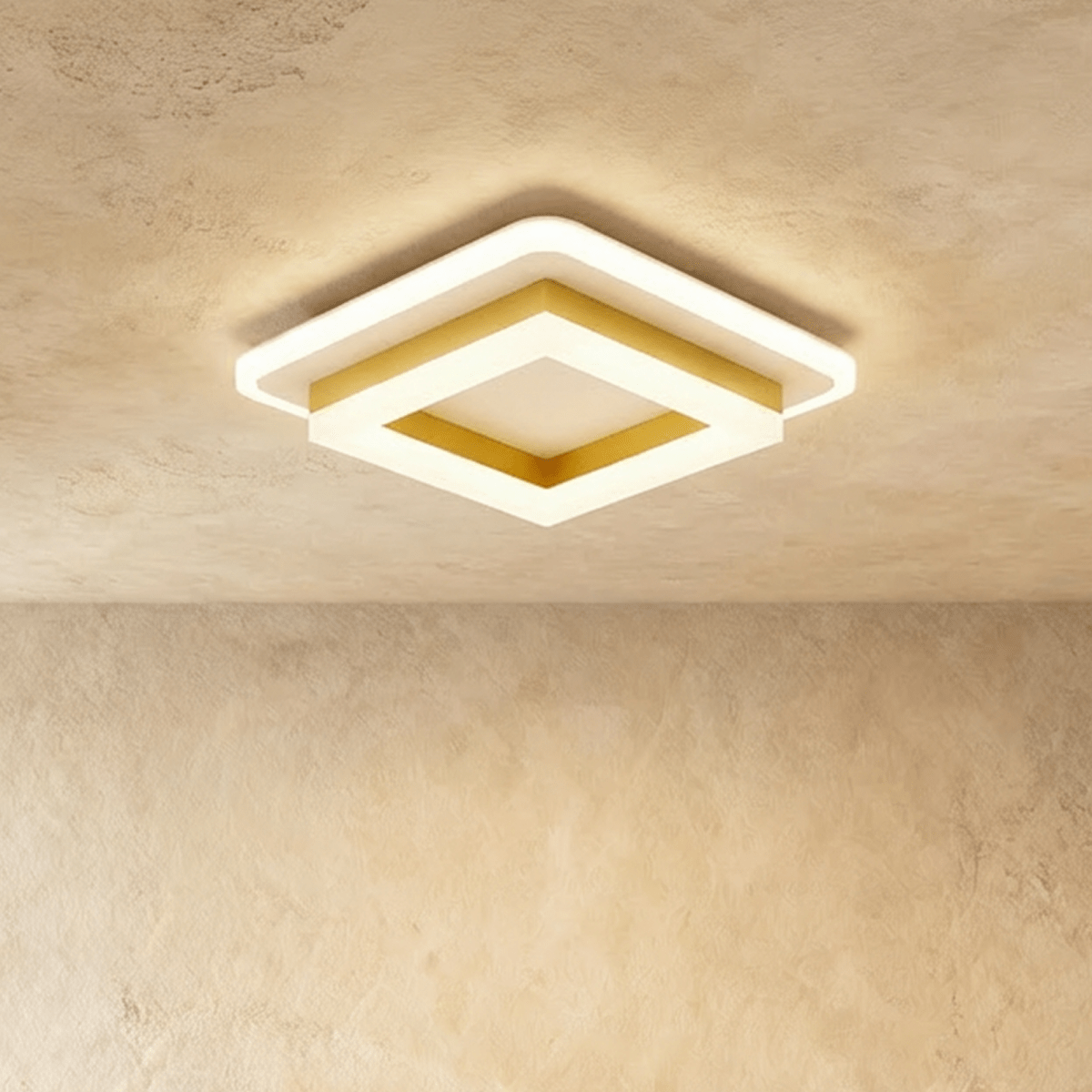 Doveva ceiling light by Residence Supply featuring modern design with a sleek white finish and integrated LED lighting.