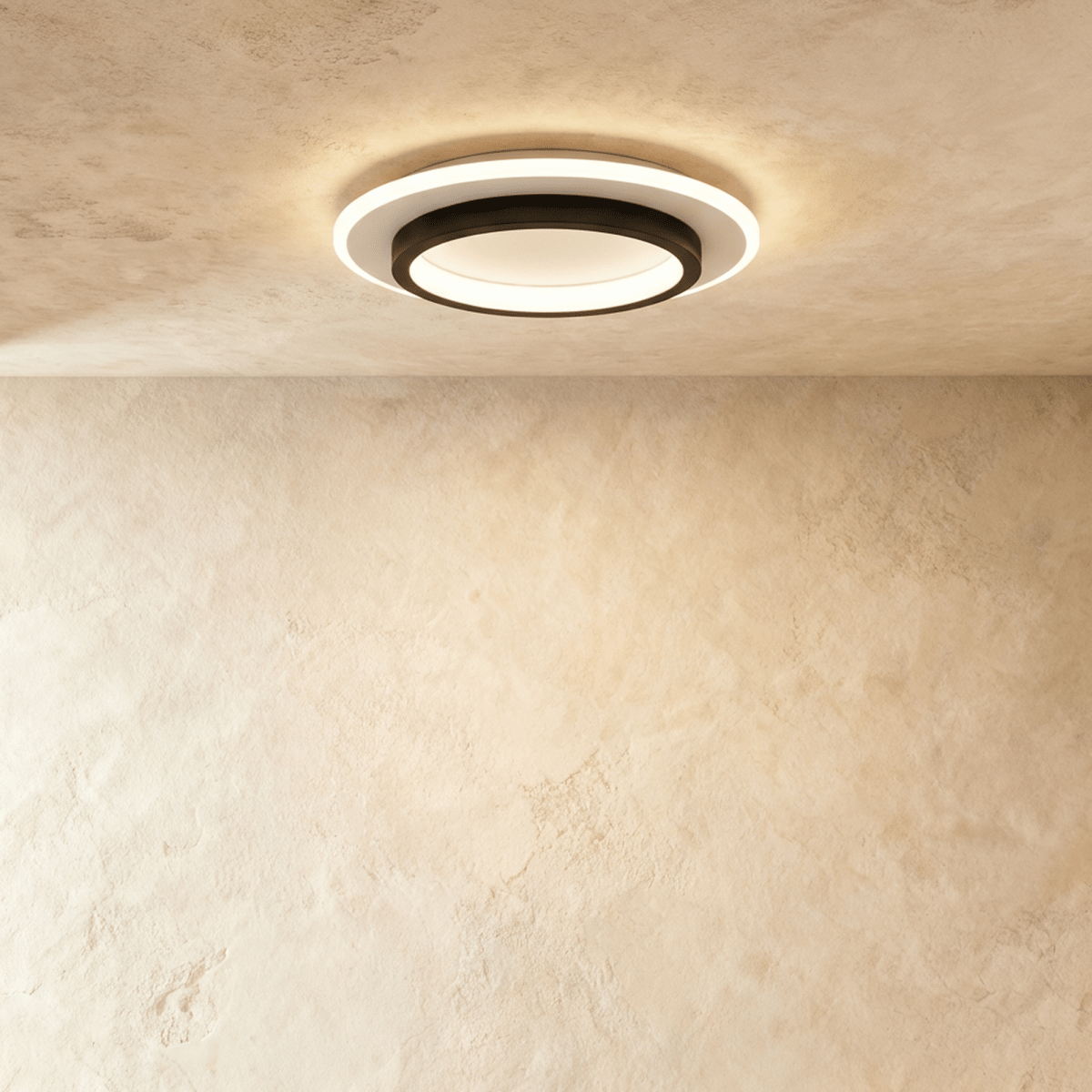 Doveva ceiling light by Residence Supply, modern round fixture with a sleek white finish ideal for contemporary indoor spaces