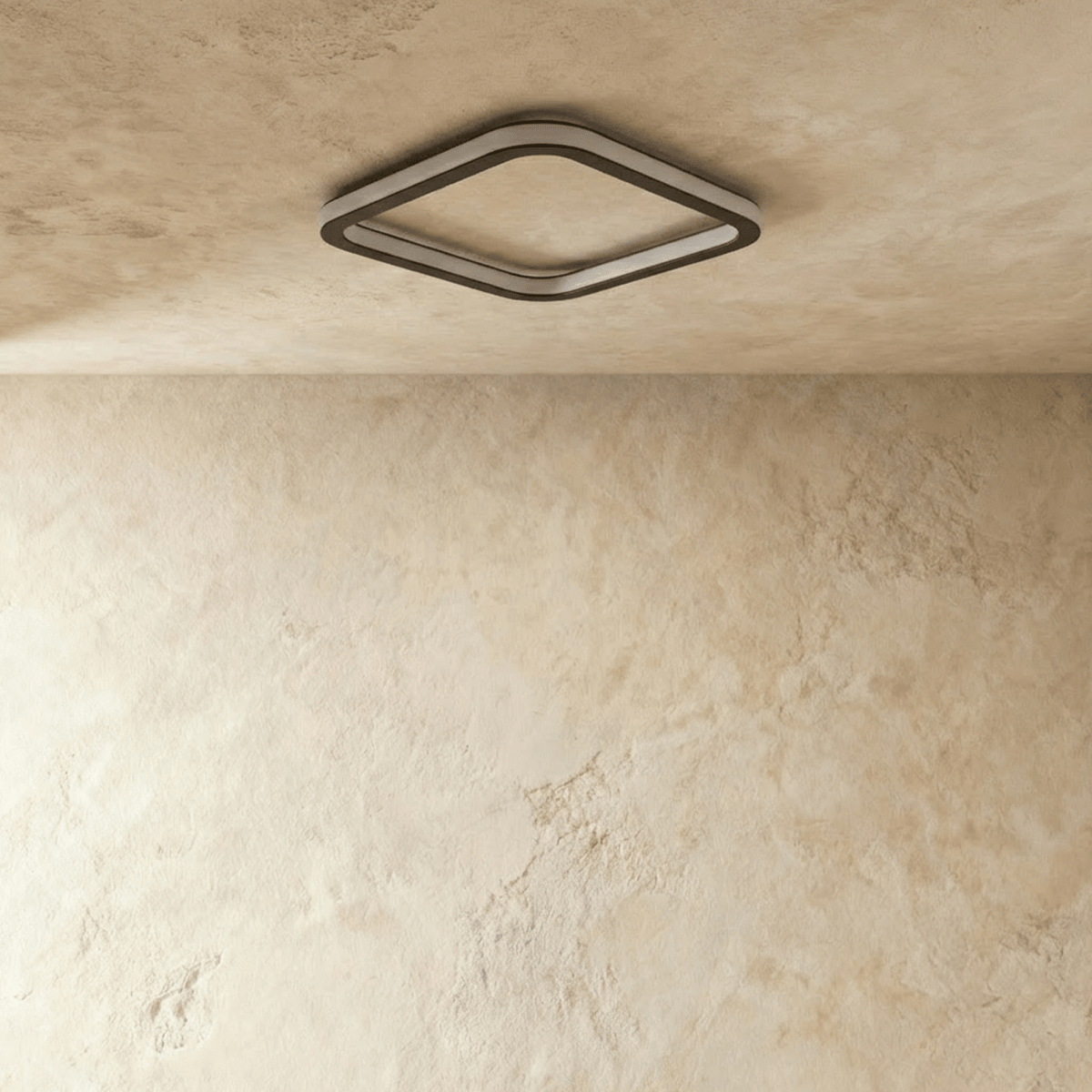 Doveva ceiling light by Residence Supply, modern round LED fixture with sleek white finish, ideal for contemporary interior lighting.