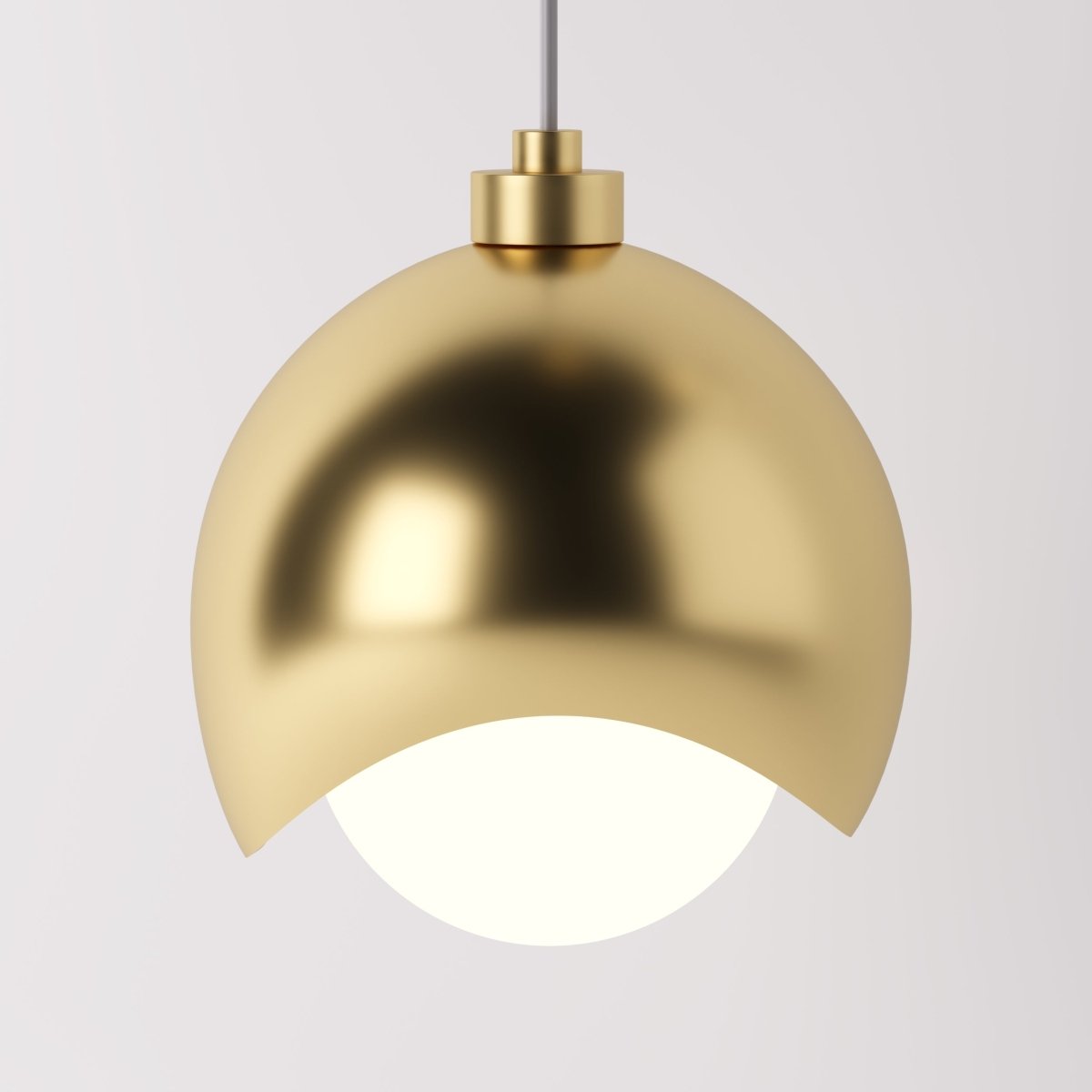 Modern dual pendant light by Residence Supply featuring two sleek glass shades and a black metal fixture.