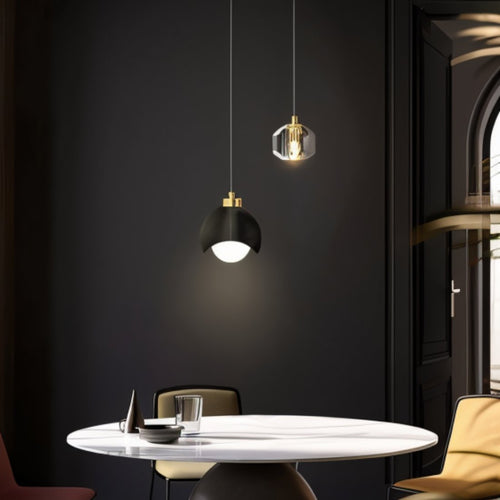 Residence Supply dual pendant light with two hanging lamps and modern metal finish, ideal for contemporary interior lighting.