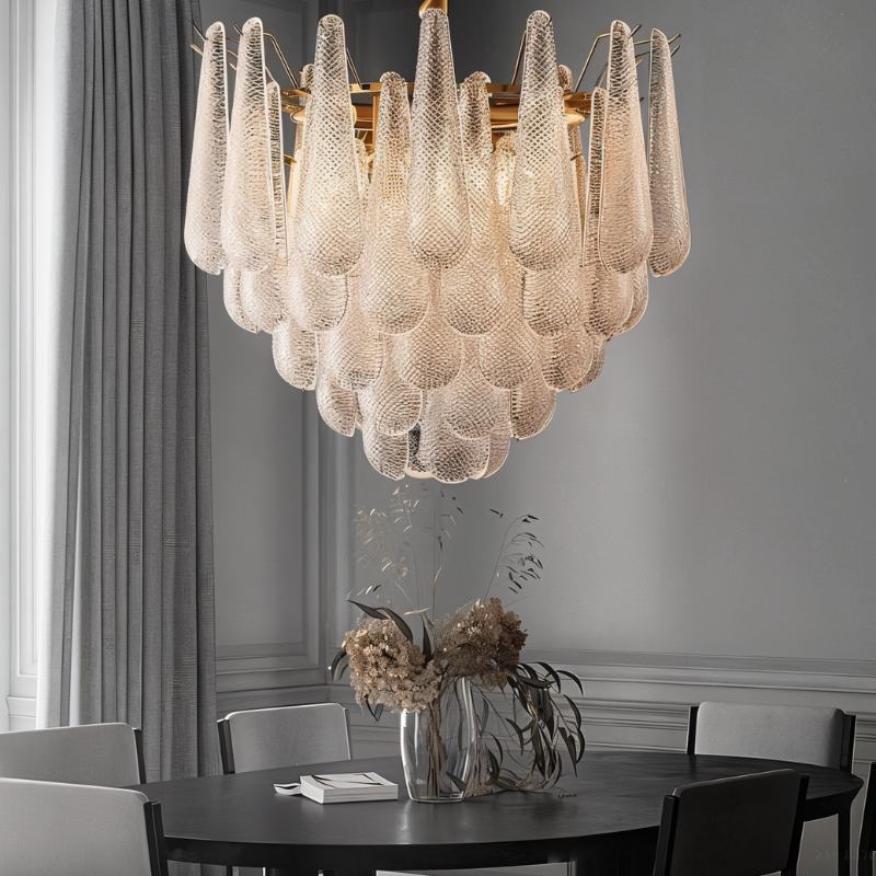 Elegant Duska Chandelier by Residence Supply featuring multiple glass globes and a brass finish for modern lighting decor.