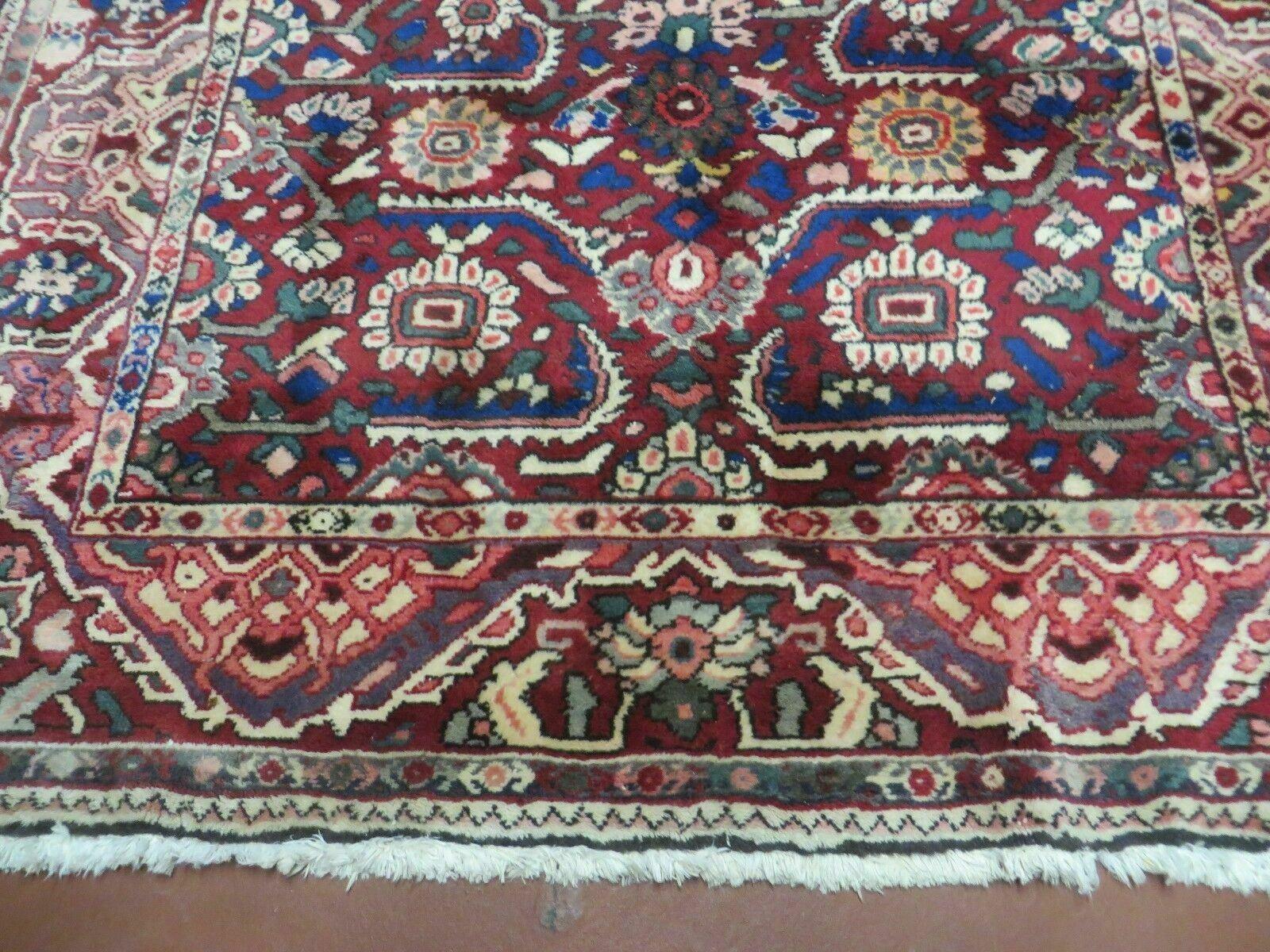 5' X 9' Antique Handmade Turkish Wool Veg Dyes Rug Nice # 107 - Nuvé