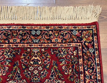 Karastan Runner Rug 2.6 x 8.6, Red Sarouk #785, Original 700 Series, Wool, Rare - Nuvé