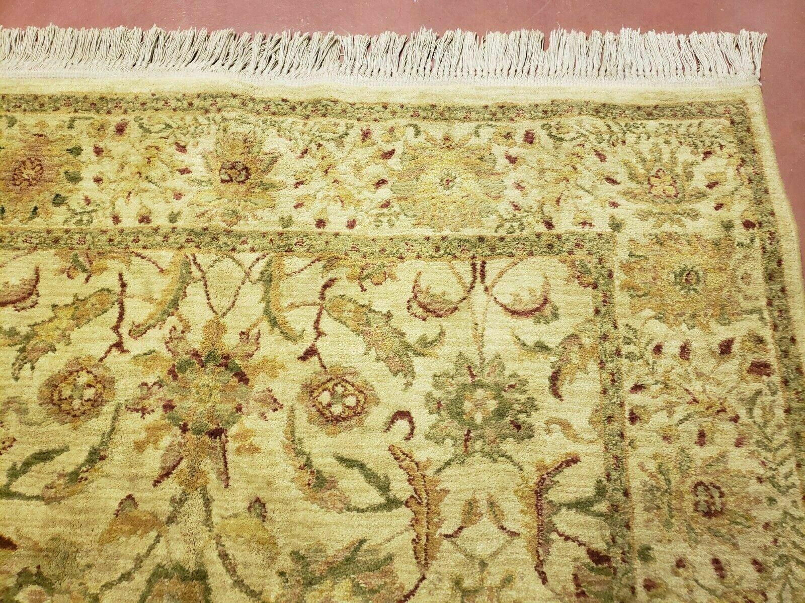 Belgium Power Loomed Rug 5x7, Vintage Oriental Wool Carpet, Beige - Nuvé