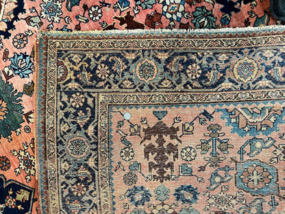 Rare Persian Sarouk Farahan Rug 9x15 – Antique Wool Carpet, Signed By Master Weaver - Nuvé