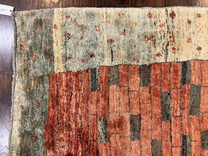Persian Gabbeh Rug 6x8 ft, Wool Handmade Tribal Rug - Nuvé