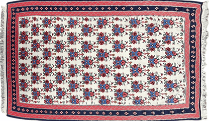 3x5 Vintage Kurdish Senneh Kilim Rug 3 x 5 Heirloom Rug Flatweave Antique Rug Playroom Rug Collectible Rug Beige Kilim - Nuvé