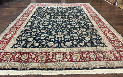 Black Pak Persian Rug 8x10, Floral Allover - Nuvé