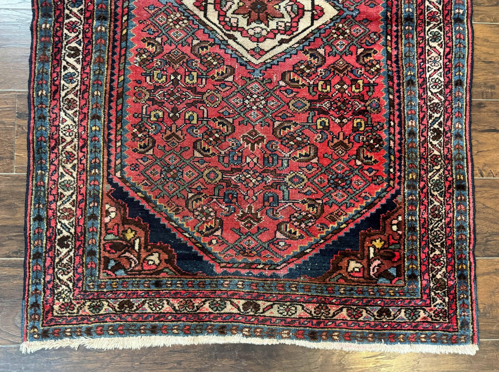 Antique Persian Tribal Rug 3.6 x 5, Hamadan Angelas Rug - Nuvé