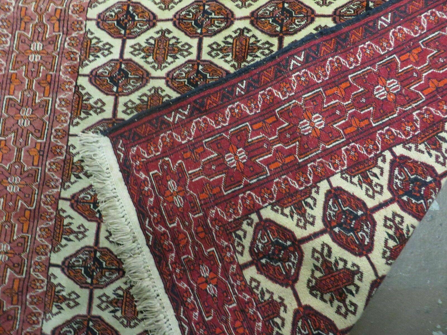 4' X 6' Handmade Finely Knotted Pakistan Turkoman Bokhara Wool Rug Nice - Nuvé