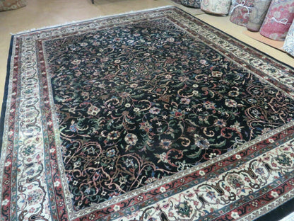 Indo Persian Rug 8x10, Wool Handmade Floral Carpet - Nuvé
