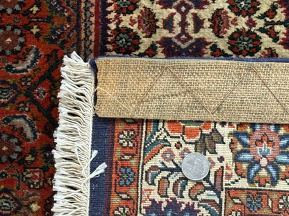 Persian Bidjar Rug 4x5, Fine 290 KPSI, Herati Pattern - Nuvé