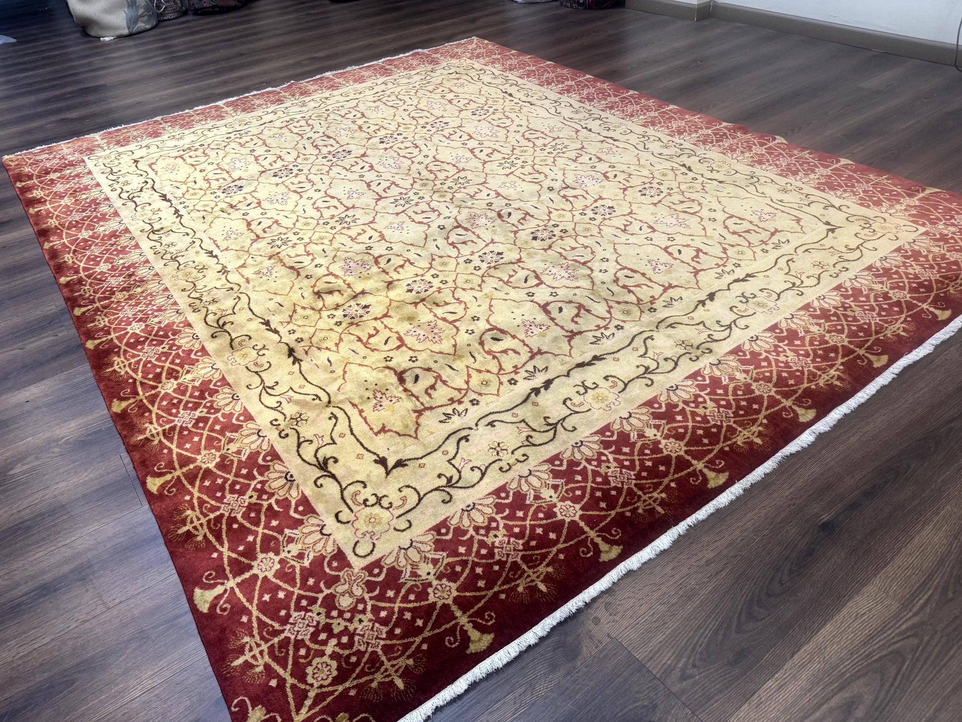 Pak Persian Rug 8x10, Allover Pattern, Gold-Tan, Fine 200 KPSI - Nuvé