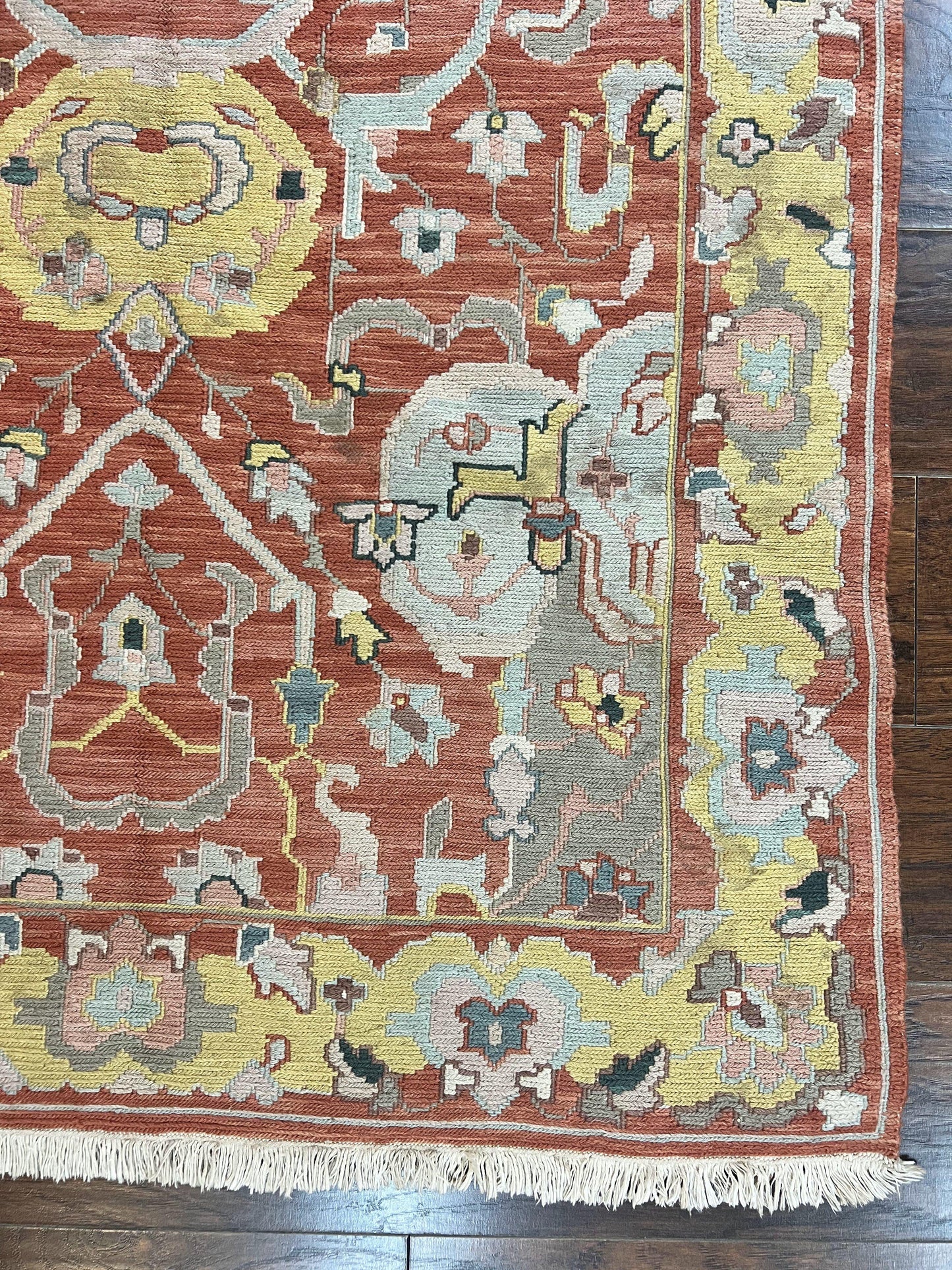 Turkish Flatweave Kilim Rug 4x6, Geometric Wool Handmade Carpet, Vintage - Nuvé