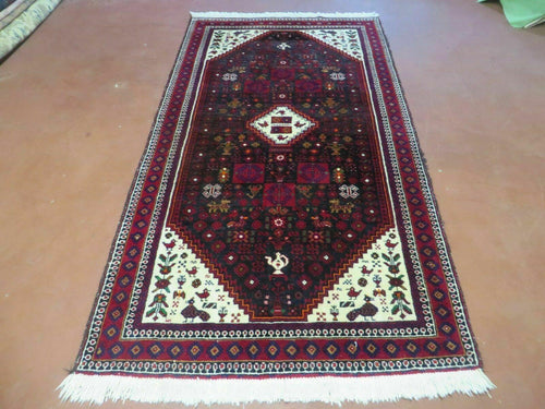 4' X 7' Vintage Handmade Indian Jaipur Rug Bird Carpet - Nuvé