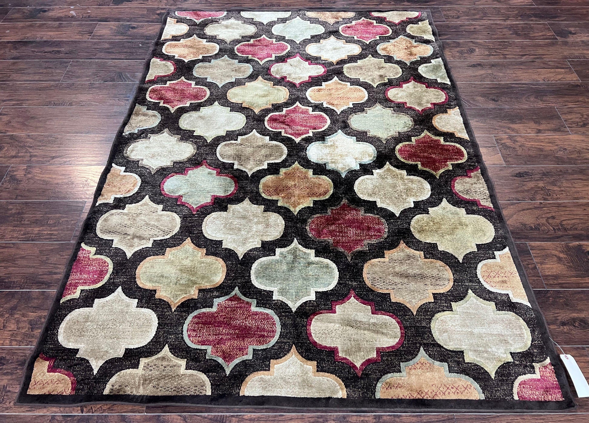 Panel Design Rug 5x7, Multicolor Contemporary Area Rug, Small Living Room Rug - Nuvé
