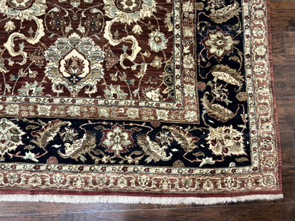 Palace Sized Indian Agra Rug 12x17, Wool Handmade Floral Allover Carpet - Nuvé