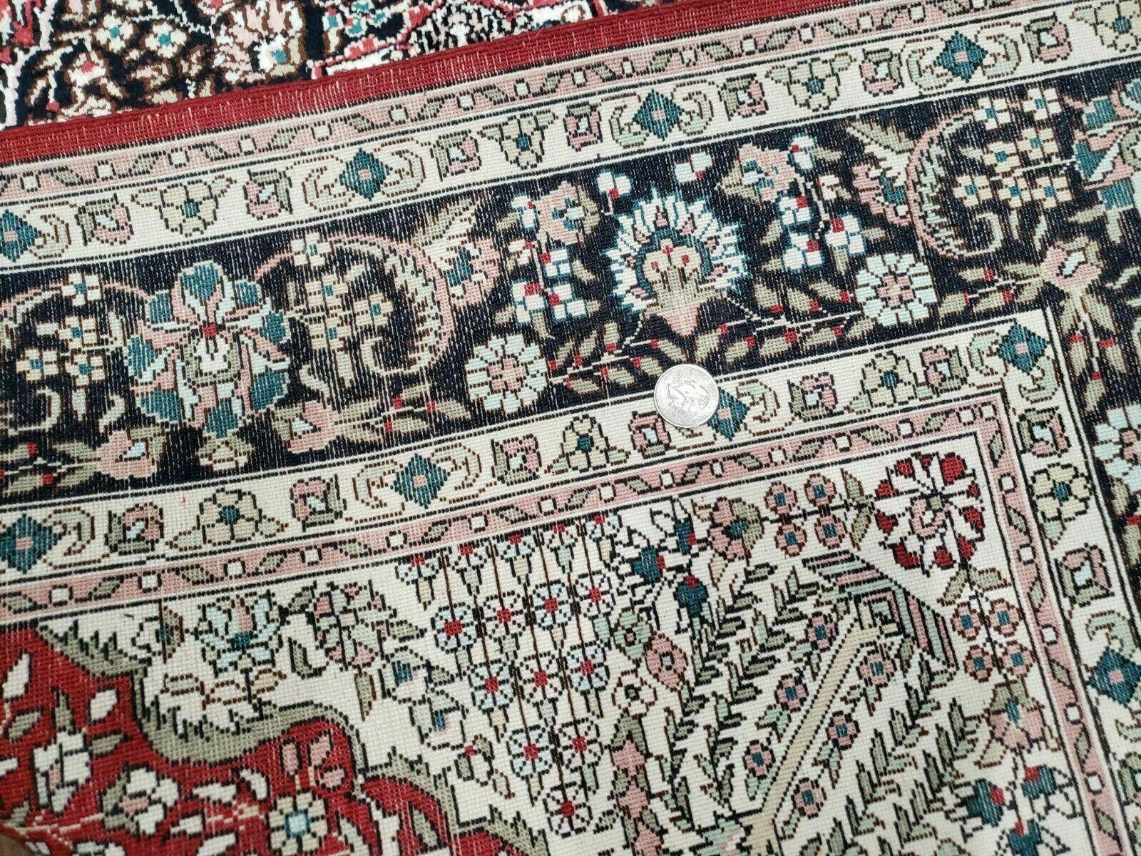 3' X 5' Vintage Fine Handmade India Oriental Kashmir Silk Rug 400 KPSI Wow - Nuvé