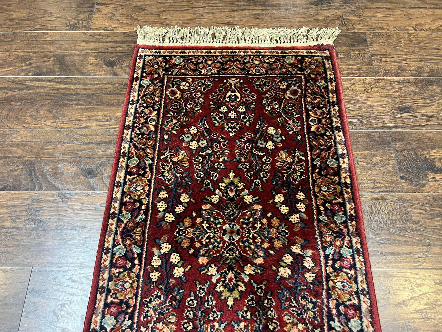 Antique Karastan Runner Rug 2x12, Karastan Sarouk #785, Original Collection, 700 Series, 2 x 12 Runner for Hallway, Wool Karastan Rug, Rare - Nuvé