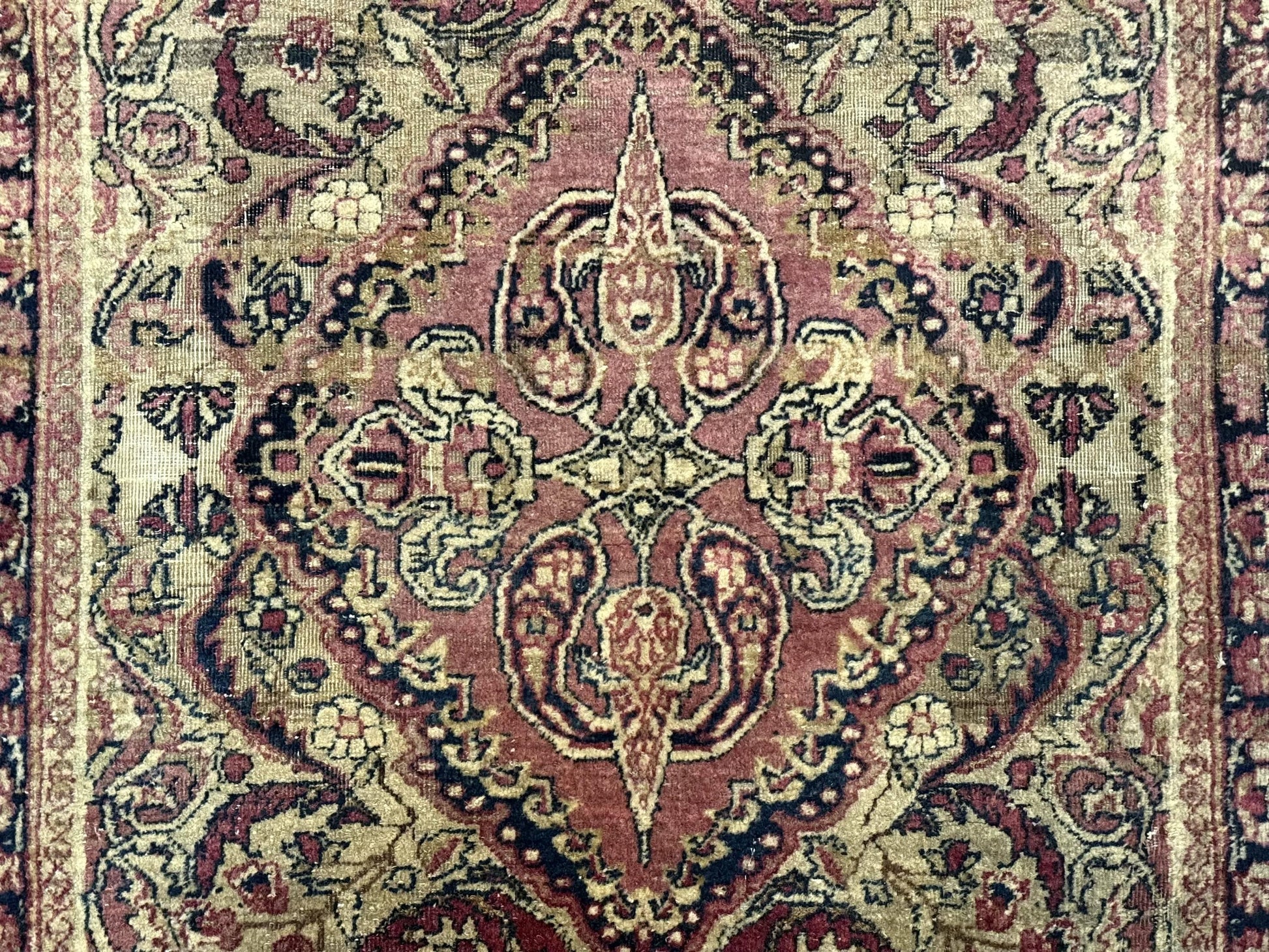 Antique Persian Lavar Rug 3x5, Persian Kerman Rug, Traditional Persian Carpet - Nuvé