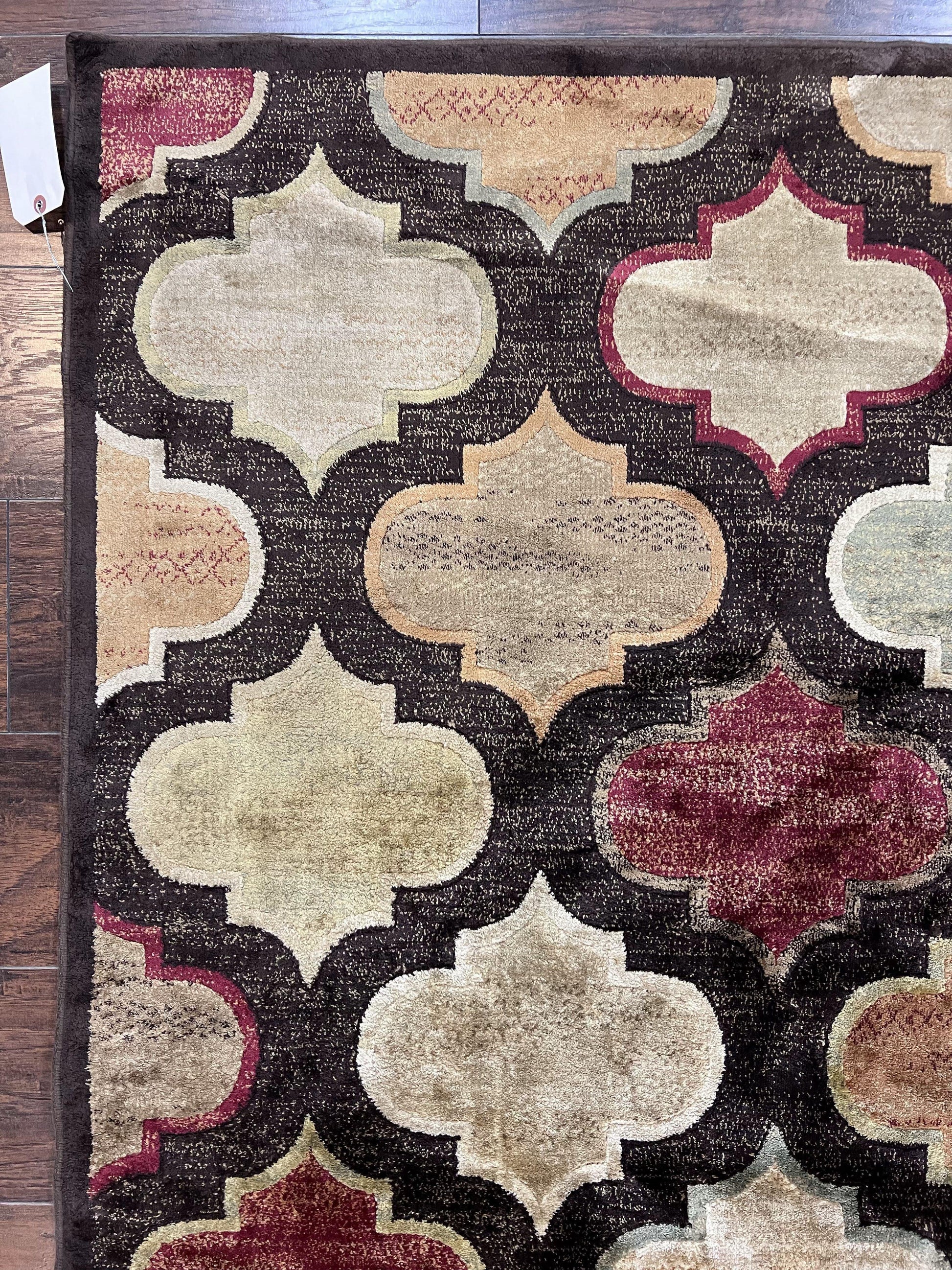 Panel Design Rug 5x7, Multicolor Contemporary Area Rug, Small Living Room Rug - Nuvé