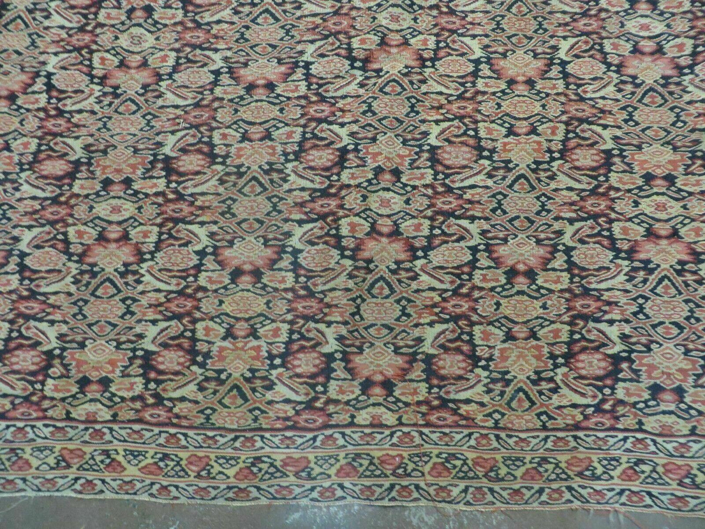 4' X7' Antique Handmade Turkish Wool Kilim Soumak Flat Weave Rug Tribal Organic - Nuvé