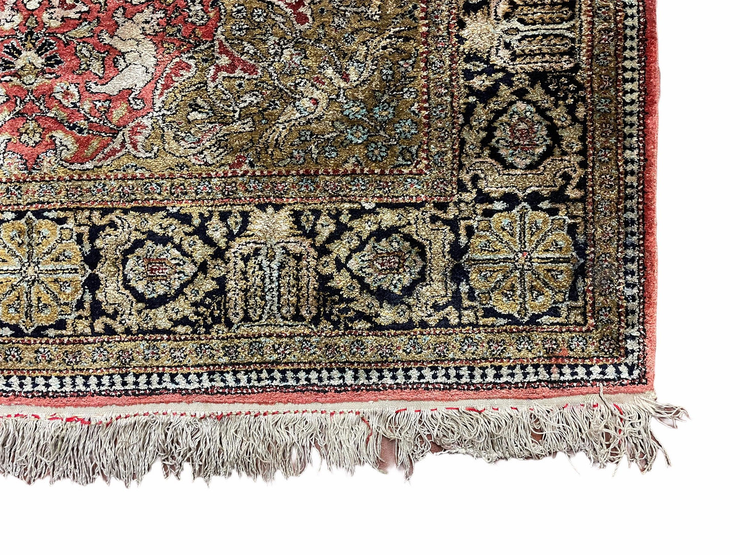 Persian Qum Silk Rug 3.8 x 5.6, Silk on Silk, Animal Pictorials, Fine 330 KPSI - Nuvé