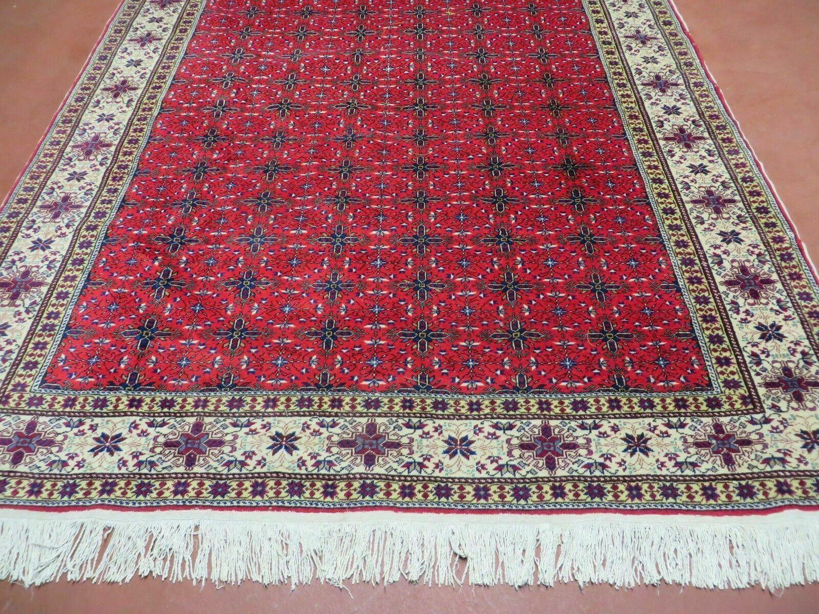 6' X 10' Vintage Handmade Turkish Sevas Kayseri Wool Rug Carpet Nice - Nuvé