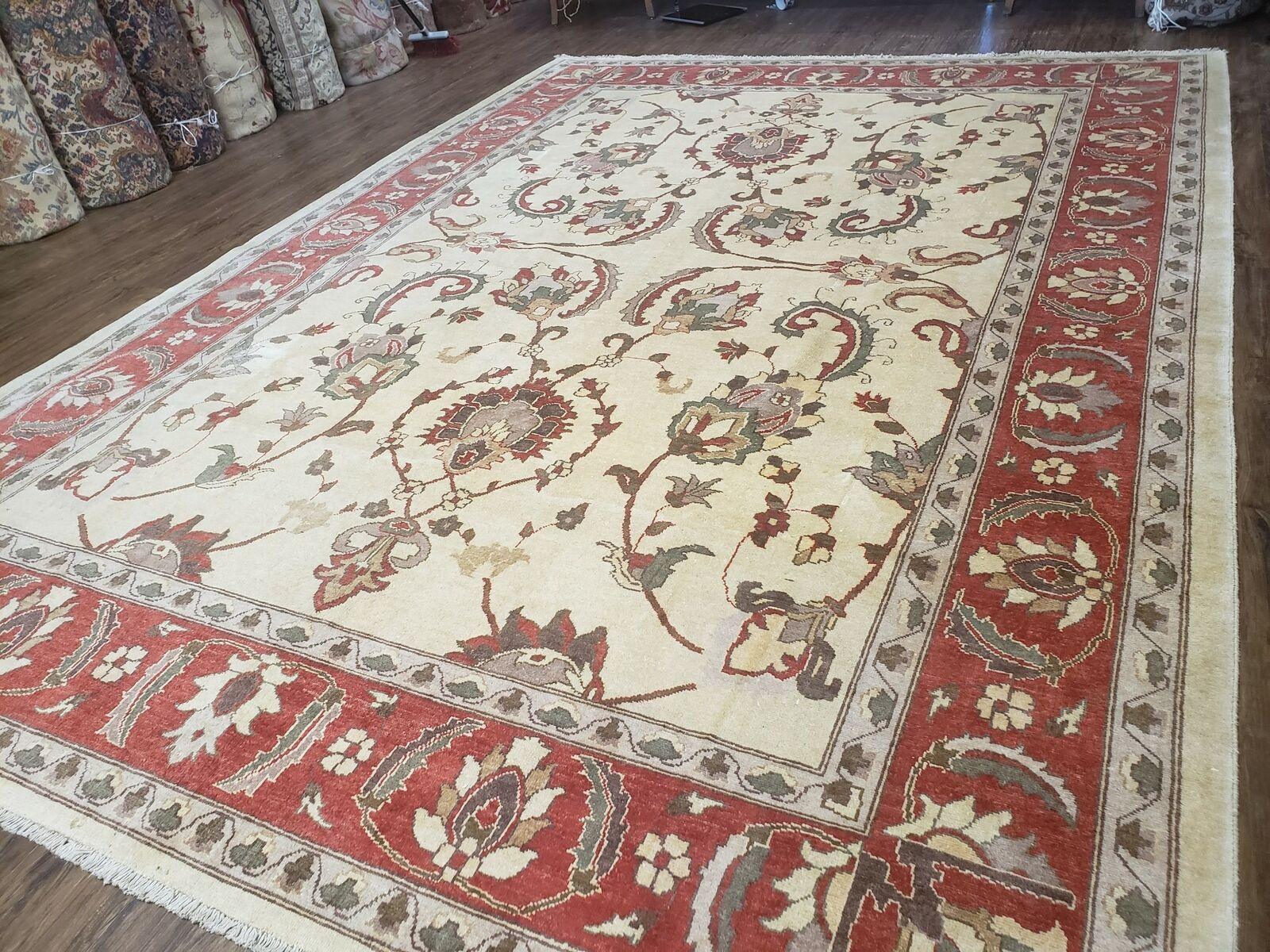 9' X 12' One-Of-A-Kind William Pak Peshawar Hand-knotted Wool Rug Nice - Nuvé