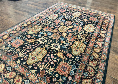 Karastan Rug 5.9 x 8.6, Chahar Mahal #604, Wool Vintage Discontinued Karastan Carpet - Nuvé