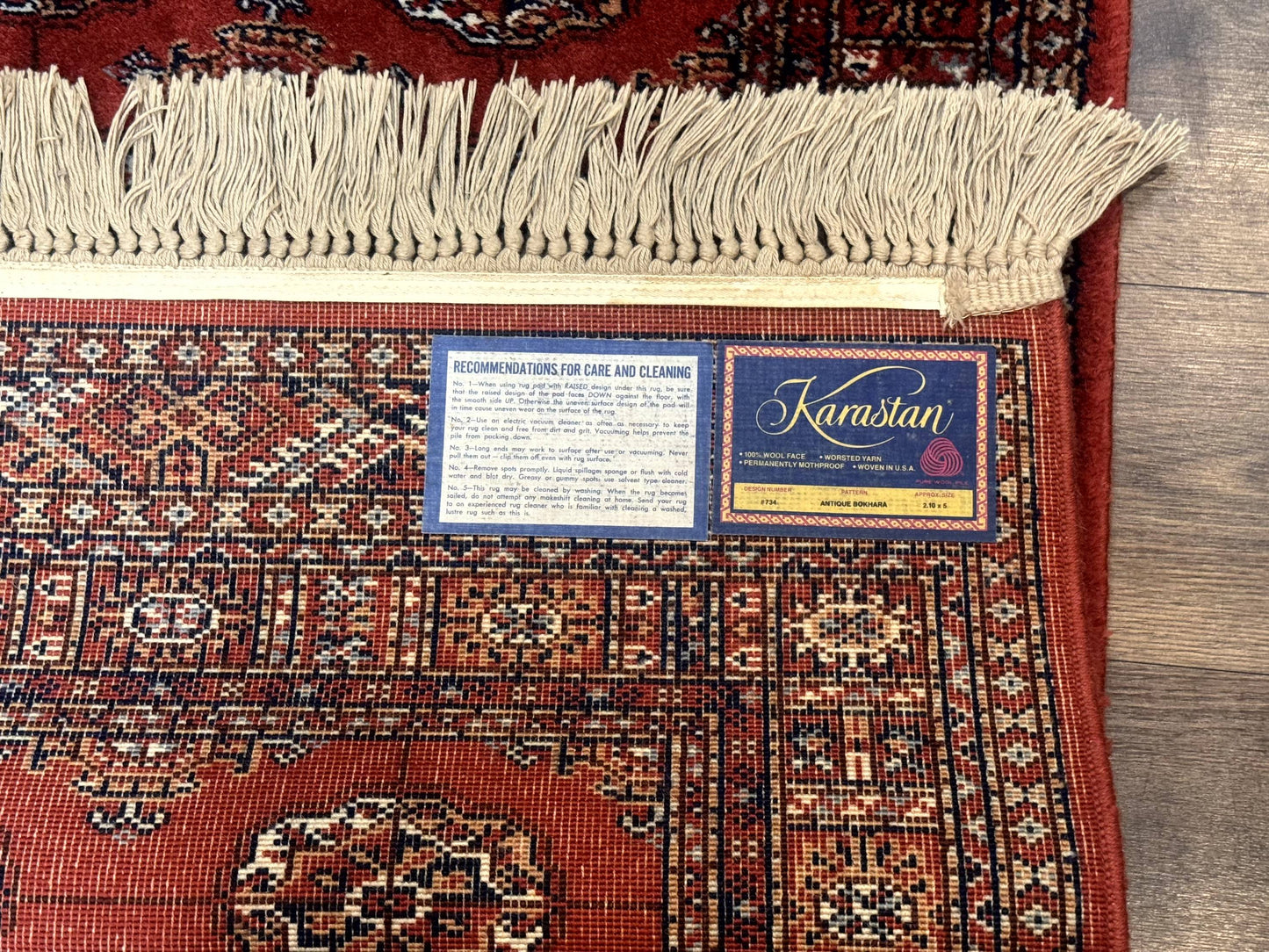 Karastan Rug 3x5, Antique Bokhara #734, Rare, Wool Pile Discontinued Karastan, Original 700 Series - Nuvé