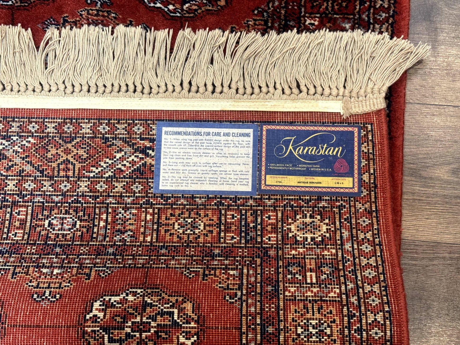 Karastan Rug 3x5, Antique Bokhara #734, Rare, Wool Pile Discontinued Karastan, Original 700 Series - Nuvé