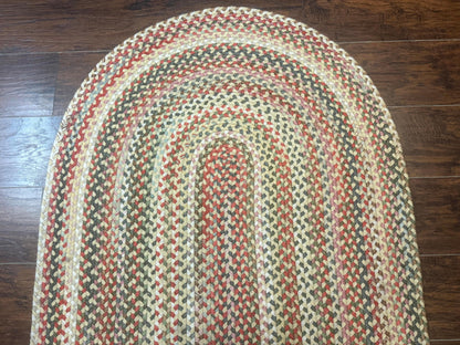 Braided American Oval Rug 3x5, Multicolor, Hand Braided - Nuvé