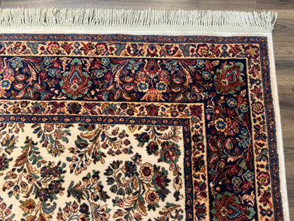 Karastan Rug 8.8 x 10.6 Ivory Sarouk #700/760, Wool Discontinued Original 700 Series - Nuvé