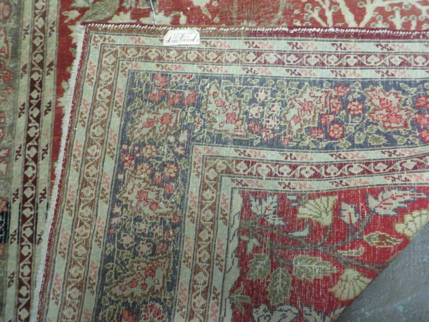 4' X 6' Antique Handmade Turkish Tree Of Life Oriental Wool Rug Birds Red - Nuvé