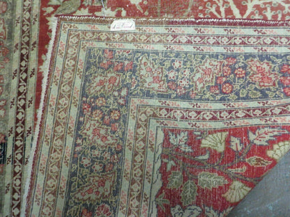 4' X 6' Antique Handmade Turkish Tree Of Life Oriental Wool Rug Birds Red - Nuvé