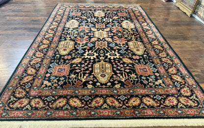 Karastan Rug 5.9 x 8.6, Chahar Mahal #604, Wool Vintage Discontinued Karastan Carpet - Nuvé