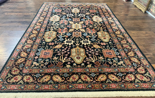 Karastan Rug 5.9 x 8.6, Chahar Mahal #604, Wool Vintage Discontinued Karastan Carpet - Nuvé