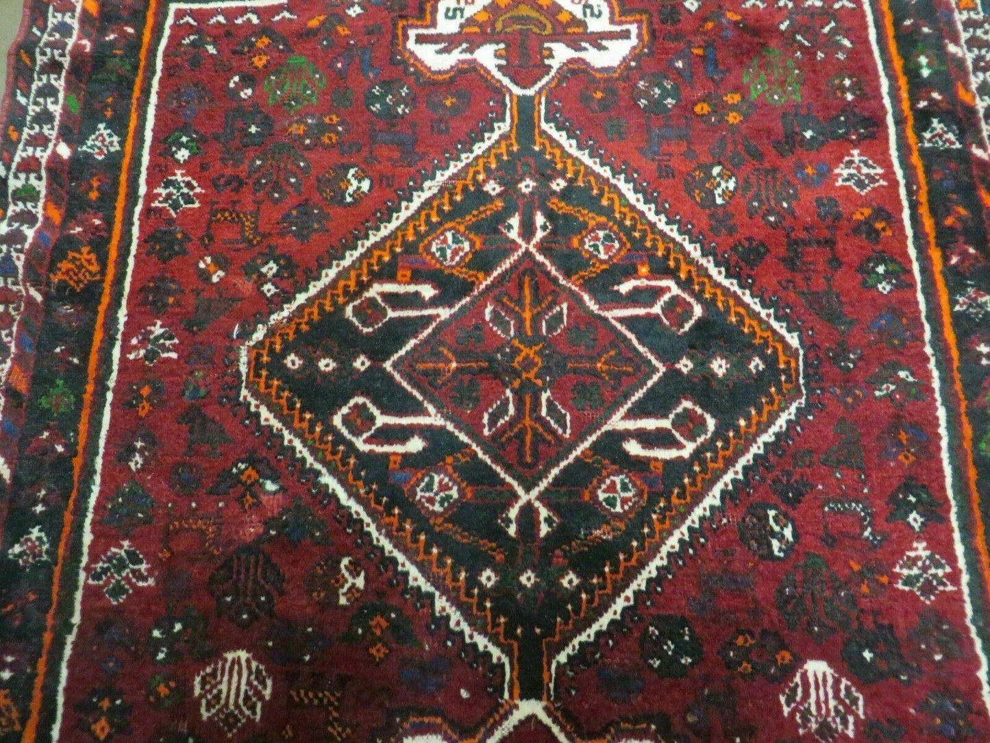 4' X 6' Antique Handmade Turkish Wool Veg Dyes Rug Organic Red Nice M10 - Nuvé