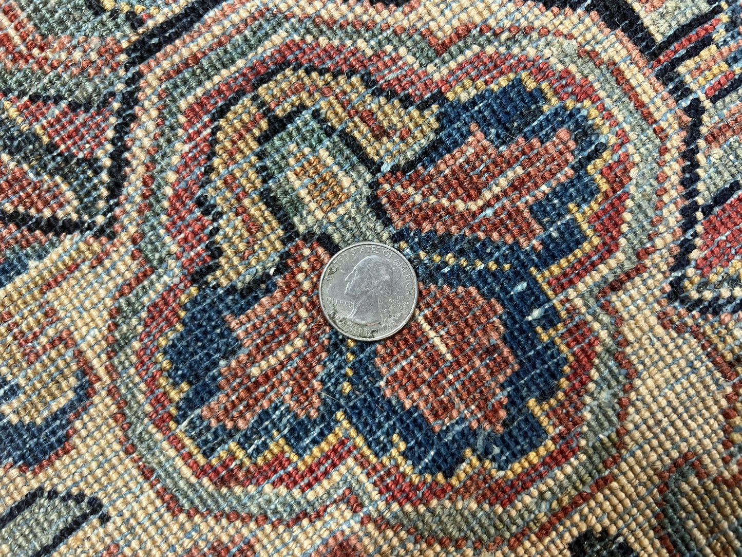 Persian Sarouk Rug 12x17, Wool Hand Knotted Antique Carpet, Dark Red, Traditional Floral Oriental Rug, 12 x 17 Extra Large Handmade Rug - Nuvé