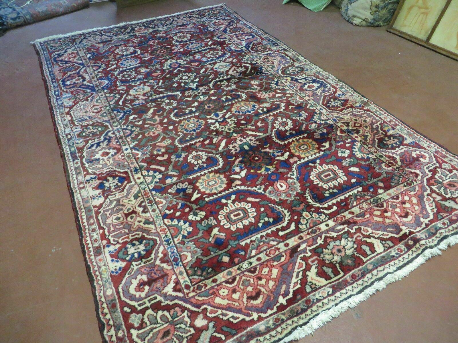 5' X 9' Antique Handmade Turkish Wool Veg Dyes Rug Nice # 107 - Nuvé
