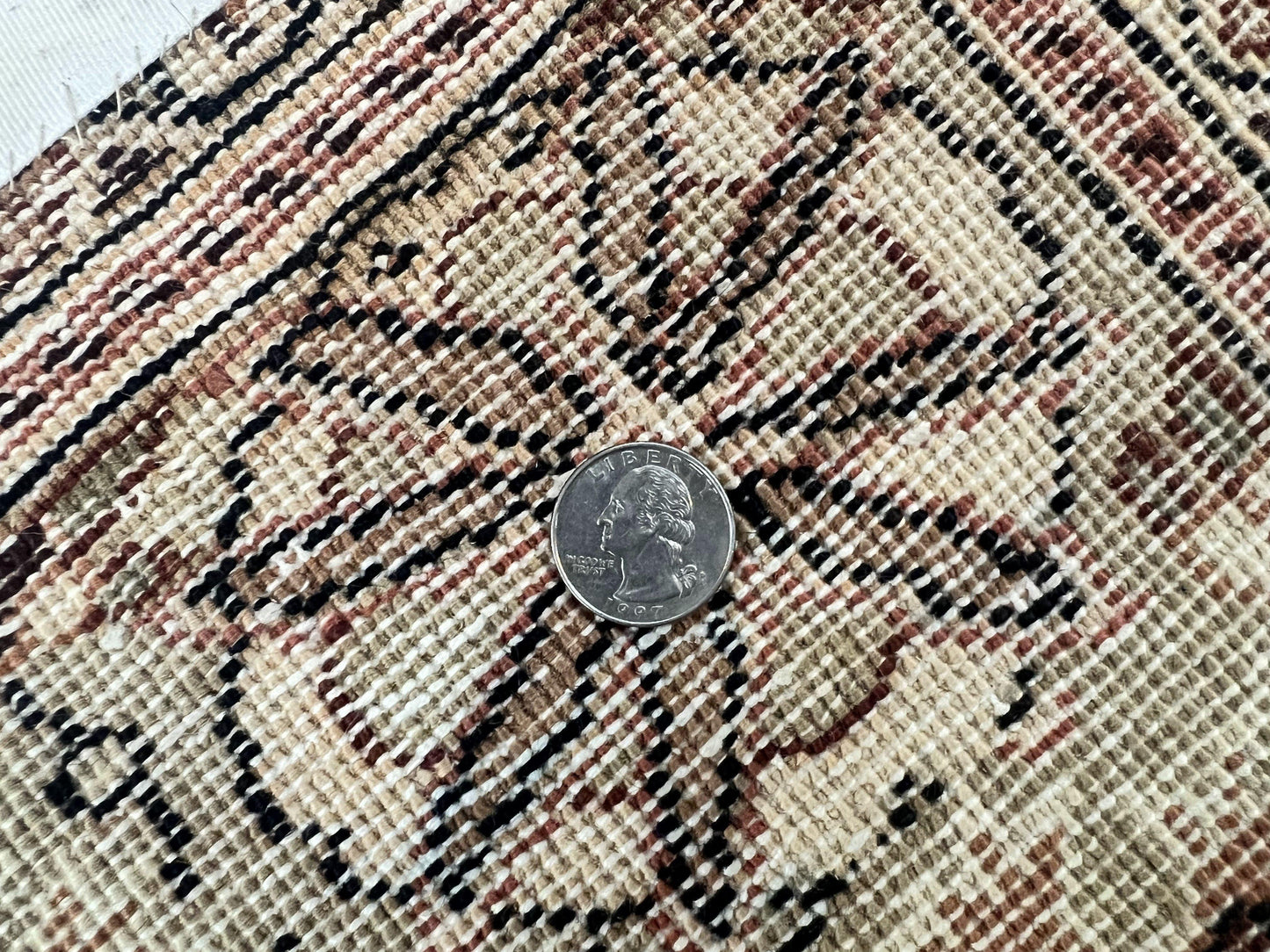 Turkish Sivas Rug 9x12, Handmade Vintage Wool Carpet, Cream Ivory - Nuvé