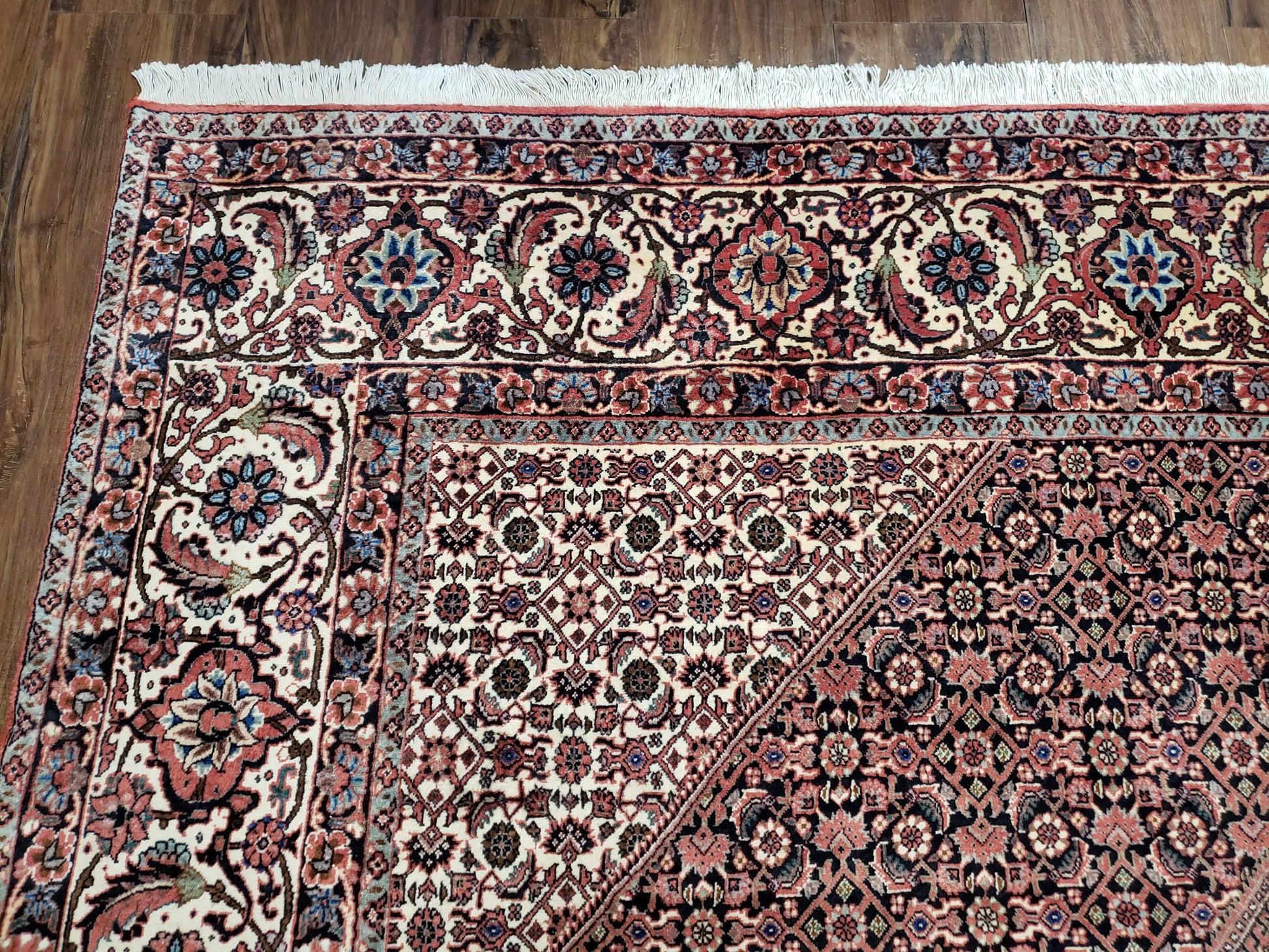 Persian Bijar Rug 8x11 - Herati Mahi Pattern - Nuvé