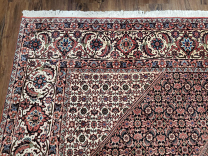 Persian Bijar Rug 8x11 - Herati Mahi Pattern - Nuvé