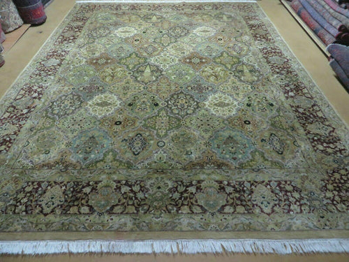 8' X 10' Safavieh Handmade Pakistan Oriental Floral Wool Rug Hand Knotted Organic - Nuvé