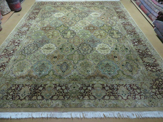 8' X 10' Safavieh Handmade Pakistan Oriental Floral Wool Rug Hand Knotted Organic - Nuvé