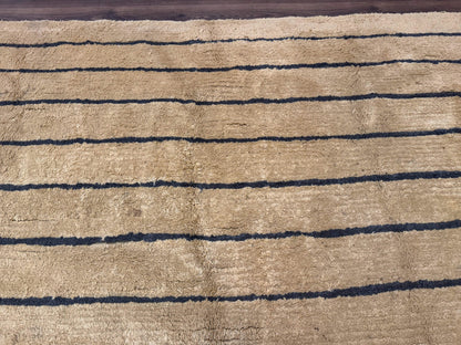 Modern Nepali Rug 13 x 15.6, Palace Size Wool Custom Made Rug, Tan, Large Nepali/Tibetan Carpet - Nuvé